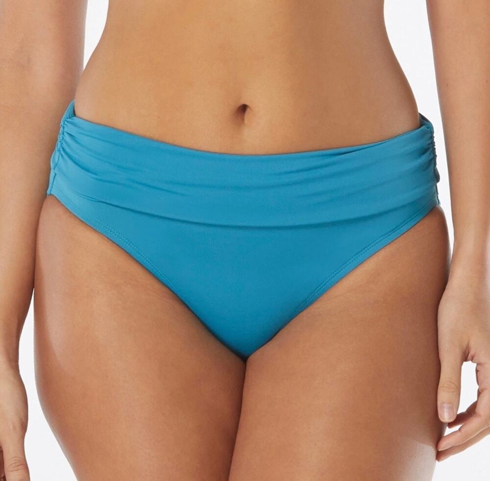Coco Reef Moonstone Blue Impulse Rollover Bikini Bottom 2XL NWT